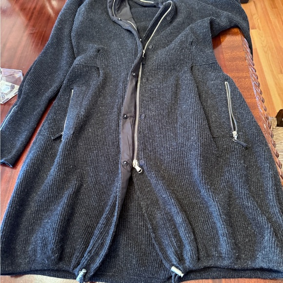 Brunello Cucinelli Dark Gray Cashmere Knit sweater Jacket. Size XS - Picture 5 of 7